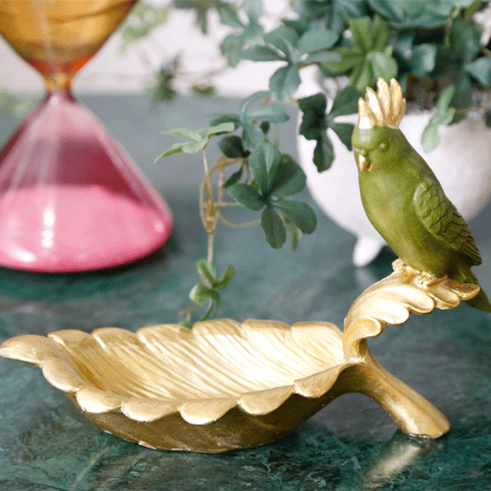 オウムガード10x21cm デコボウル - 小物入れ・収納ケース・ボックスの