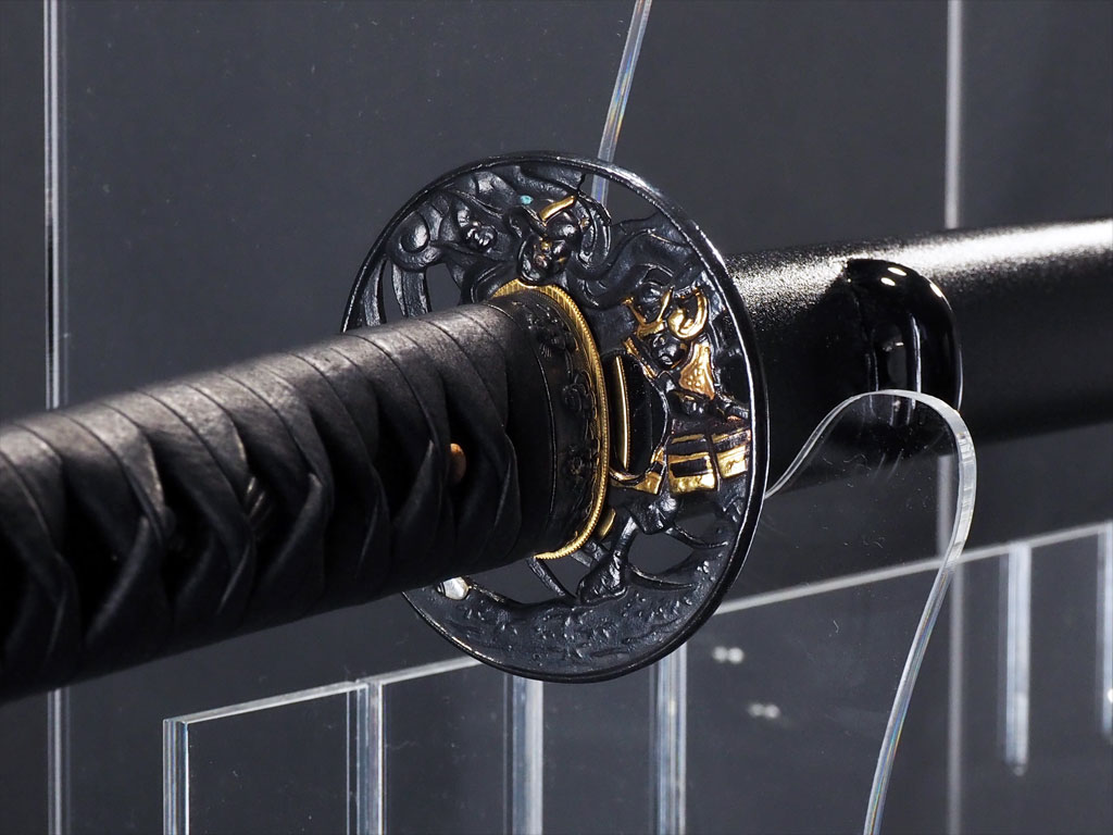 福島県S様 日本刀諸工作 拵一式製作（居合作/樋彫り、豚革巻柄、白鞘を