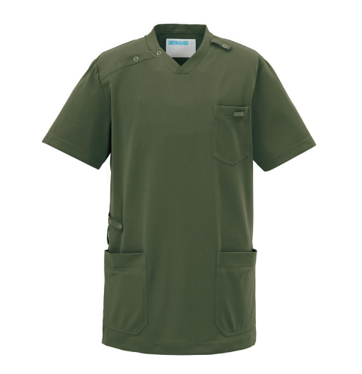 KZN714スクラブ半袖（男女兼用）(カカオブラウン/SS)｜KAZEN公式