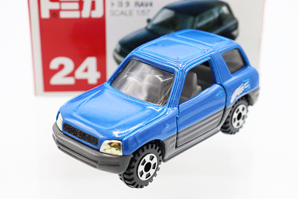 ミニカーショップ ケンボックス トミカ 赤箱☆24☆トヨタRAV4(青