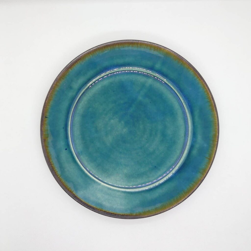 ブルーシリーズ7.5寸リム皿 | 【やちむん】よーりよーり