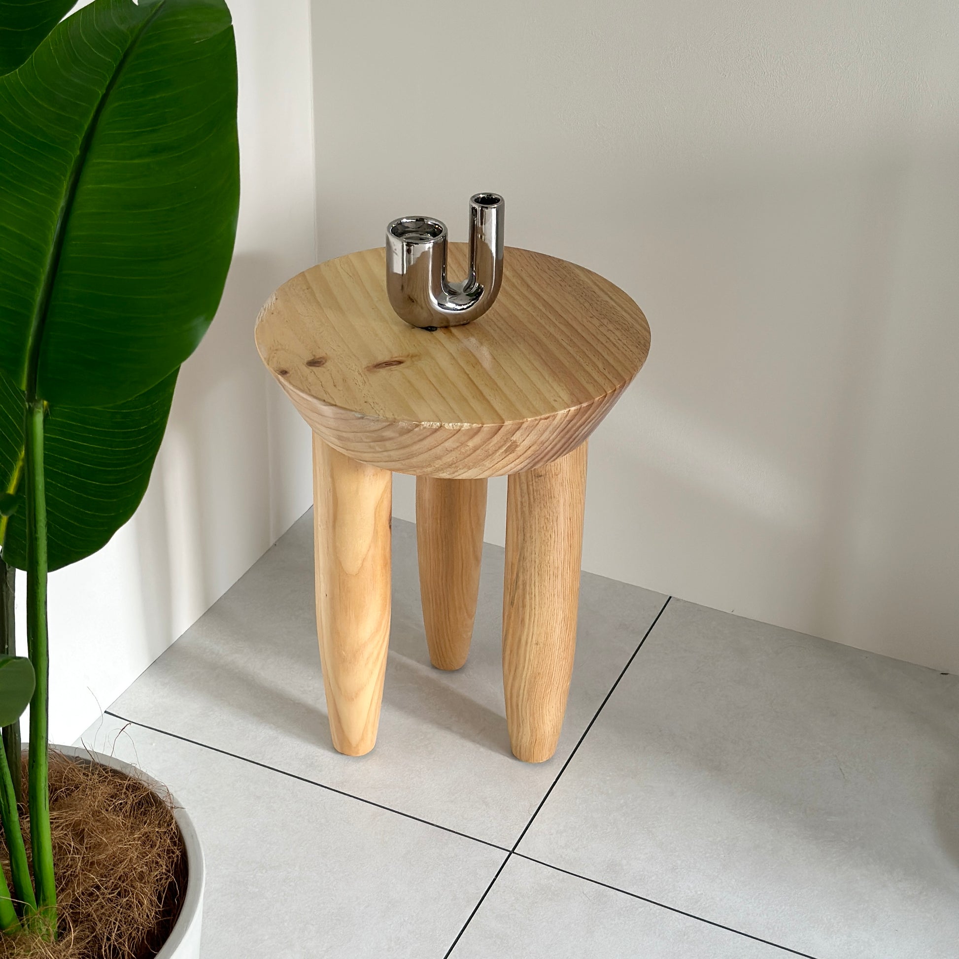 スツール｜ぽってり脚ウッドスツール - territory