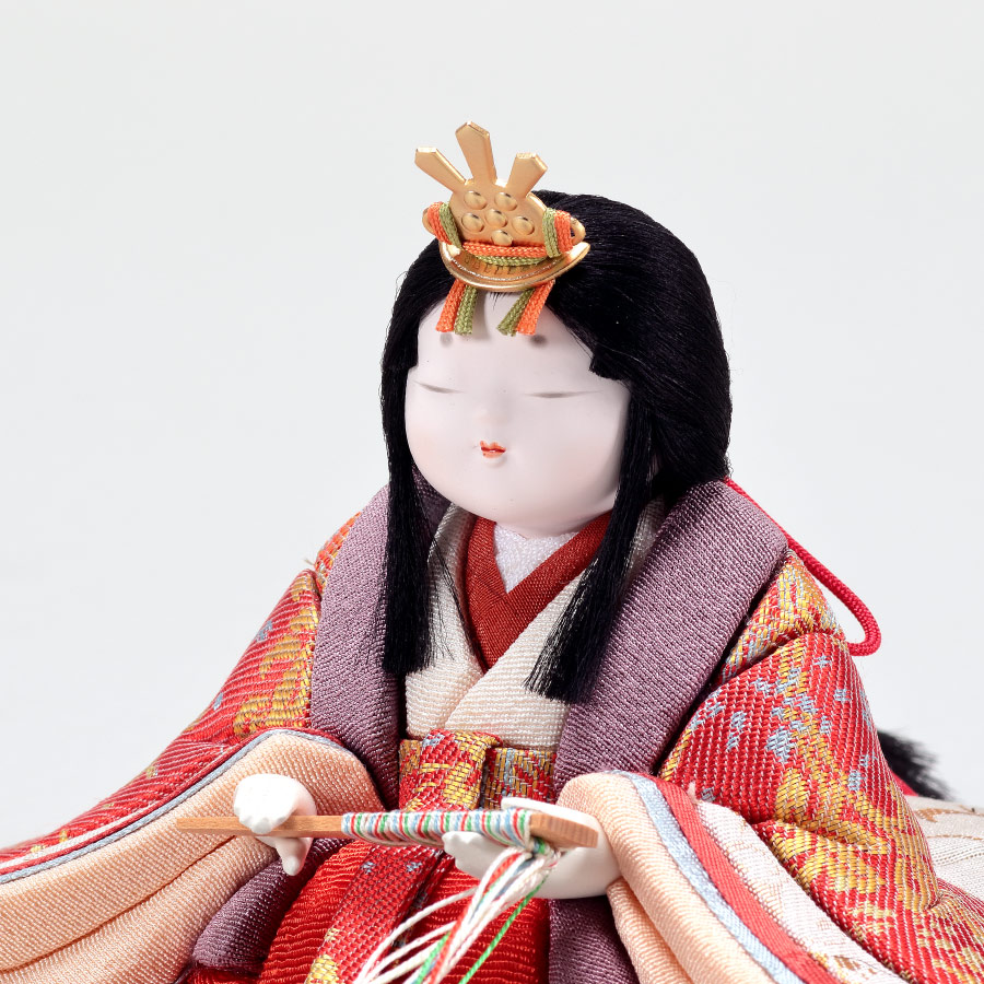 人形の田辺 / 【幸一光】木目込雛人形 うらら 親王飾り