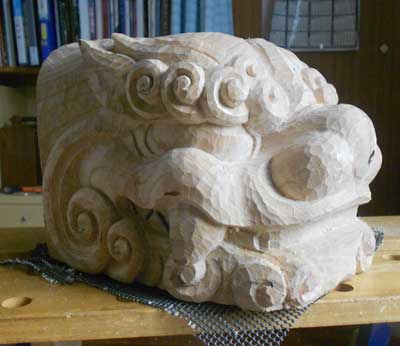 獅子頭 | 木彫りの川原