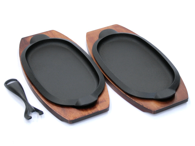 南部鉄器 岩鋳 ステーキ皿 Y型(小) 2枚組 の通信販売 - 【南部鉄器 岩