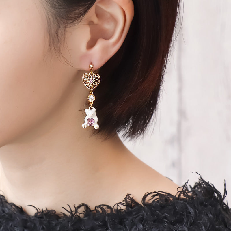 レシピNo.KR1291 クリスマスチャームのピアス3種 – 貴和製作所