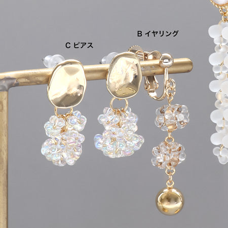レシピNo.KR0736 チェコファルファーレのイヤーアクセサリー3種 – 貴和
