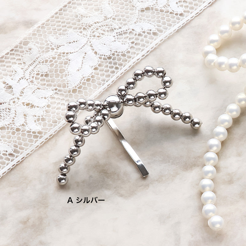 レシピNo.KR1056 リボンモチーフのポニーフック2種 – 貴和製作所