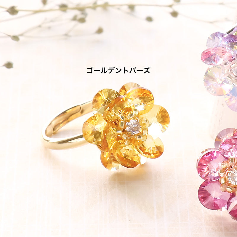 レシピNo.KR1131 貴和クリスタル＃6428のフラワーリング – 貴和製作所