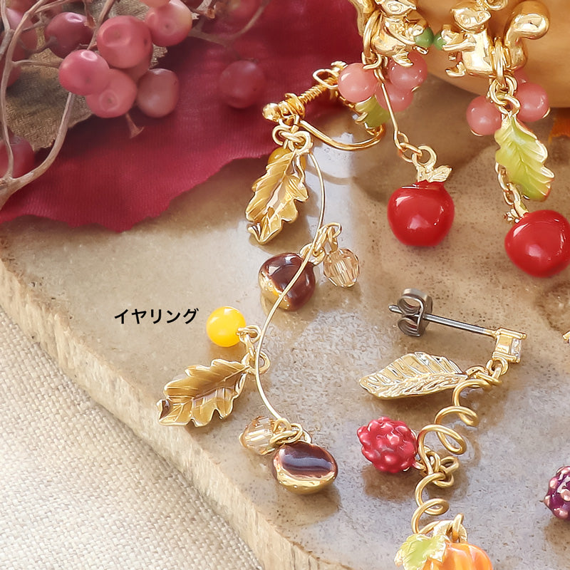 チャーム どんぐりの葉 グリーン/G – 貴和製作所オンラインストア