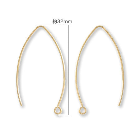 V型ワイヤーピアス No.1 K14GF – 貴和製作所オンラインストア