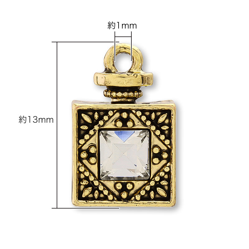 チャーム パフュームボトル4 クリスタル/RCスミ – 貴和製作所