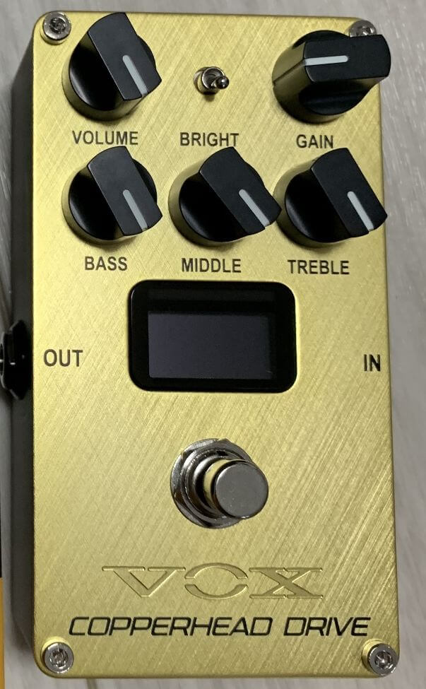 Nutube搭載マーシャル系】VOX VALVENERGY COPPERHEAD DRIVE レビュー