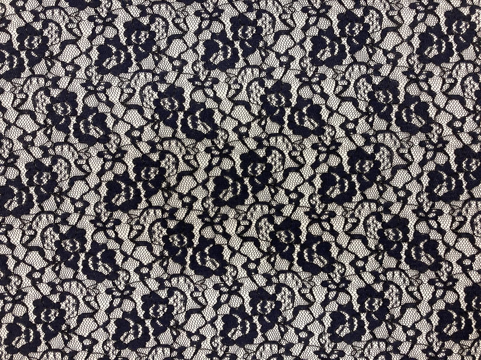 KKF8456KT 2 ラッセルレースシャンブレー｜無地染｜ポリエステル｜小紋