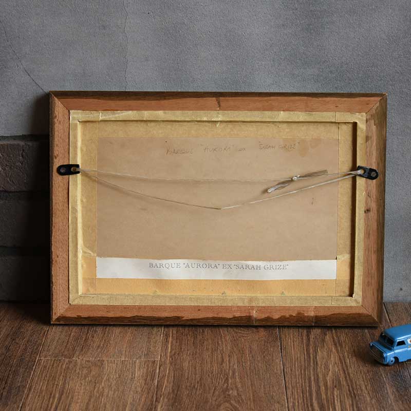 帆船 絵画 ※額付き / SC-05 – 神戸アンティークウェアハウス