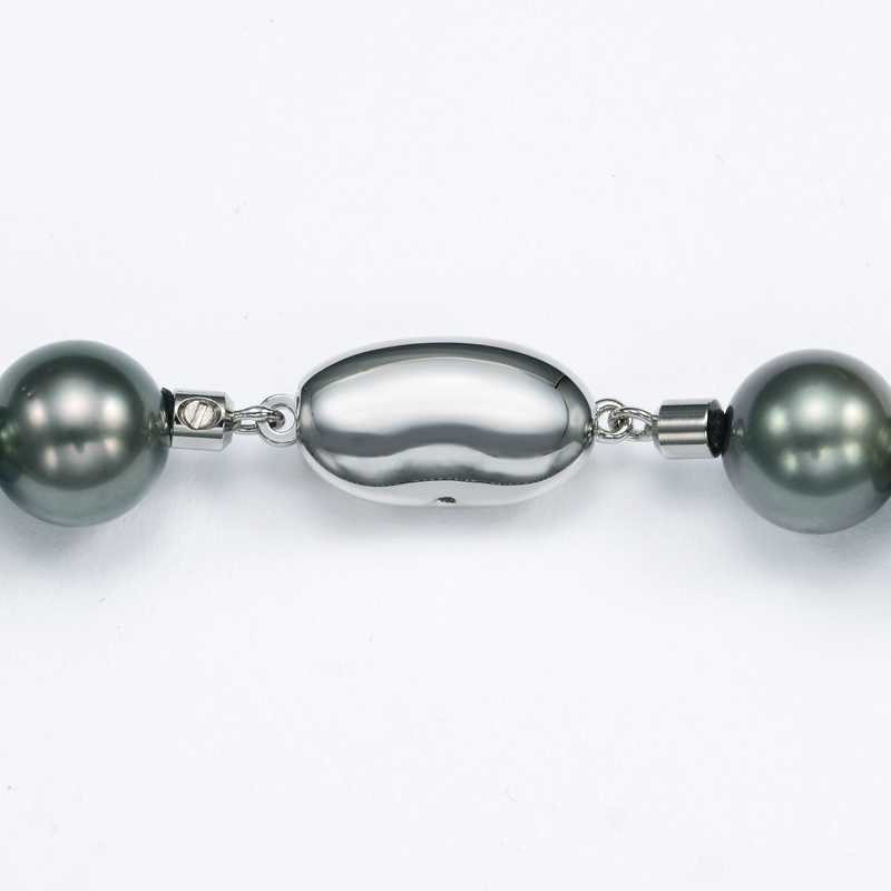 タヒチ産 南洋黒蝶真珠ネックレス【グレード評価鑑定書付】2点セット