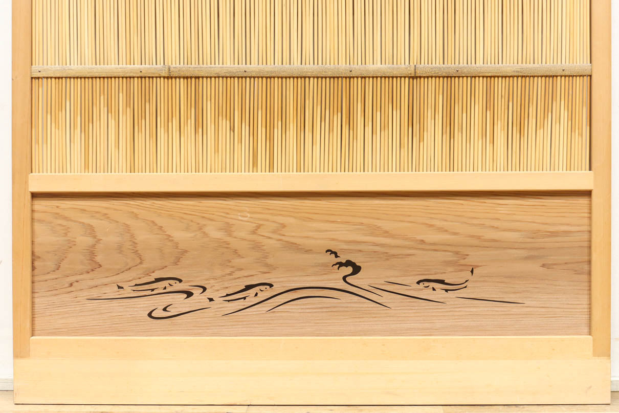 高さ1898ミリ 自然な風合いが上品な面持ちの簾戸 F8086 在庫2枚 – 古福