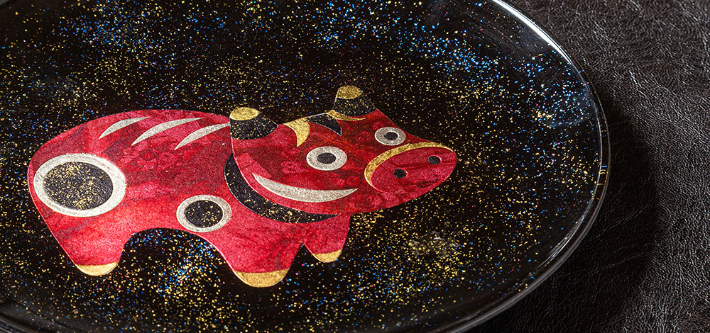 GALLERY｜中村光彩 漆芸ガラス箔押蒔絵 ｜会津塗伝統工芸士｜蒔絵師