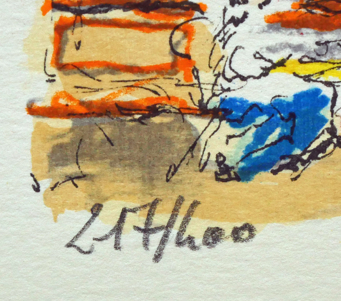 ウルバン・ウシェ（Urbain Huchet）「凱旋門（パリ）」リトグラフ 絵画