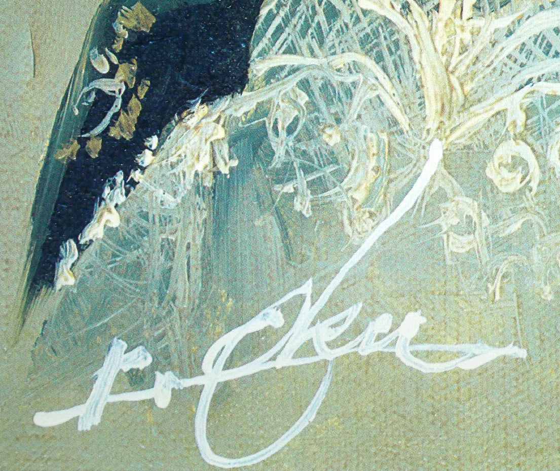 奥龍之介「バイオリンの少女」特製美術画・8号 絵画買取・販売の小竹美術