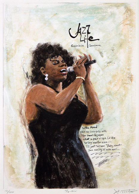 津田耕「ヴォーカル」ジグレー版画 絵画買取・販売の小竹美術