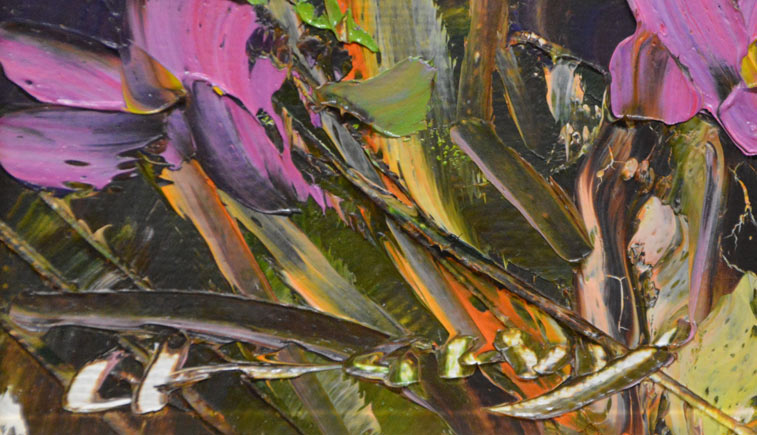 桜木稔「風景画」油絵・F3号 絵画買取・販売の小竹美術