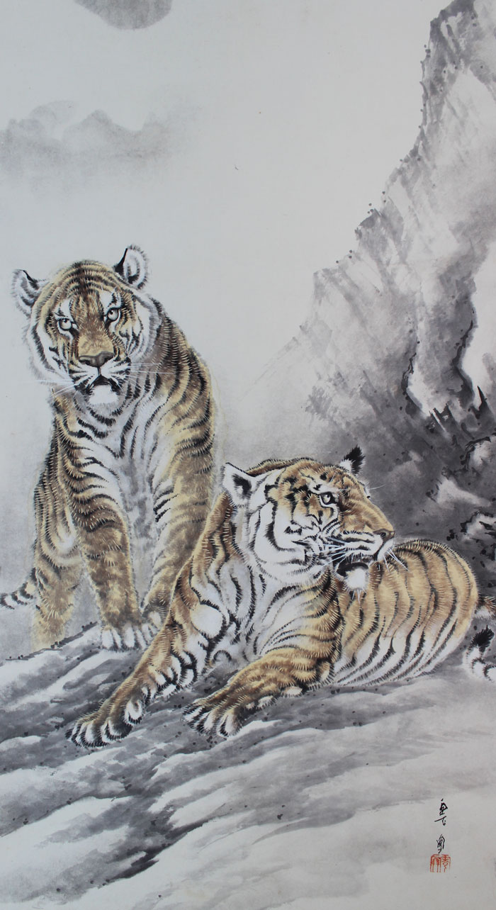 猛虎｜新・古美術 高美堂（こうびどう）｜掛軸販売・通販・買取｜骨董