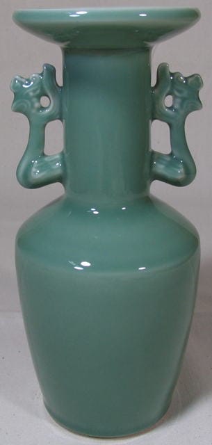 砧青磁鳳凰耳花瓶｜新・古美術 高美堂（こうびどう）｜掛軸販売・通販