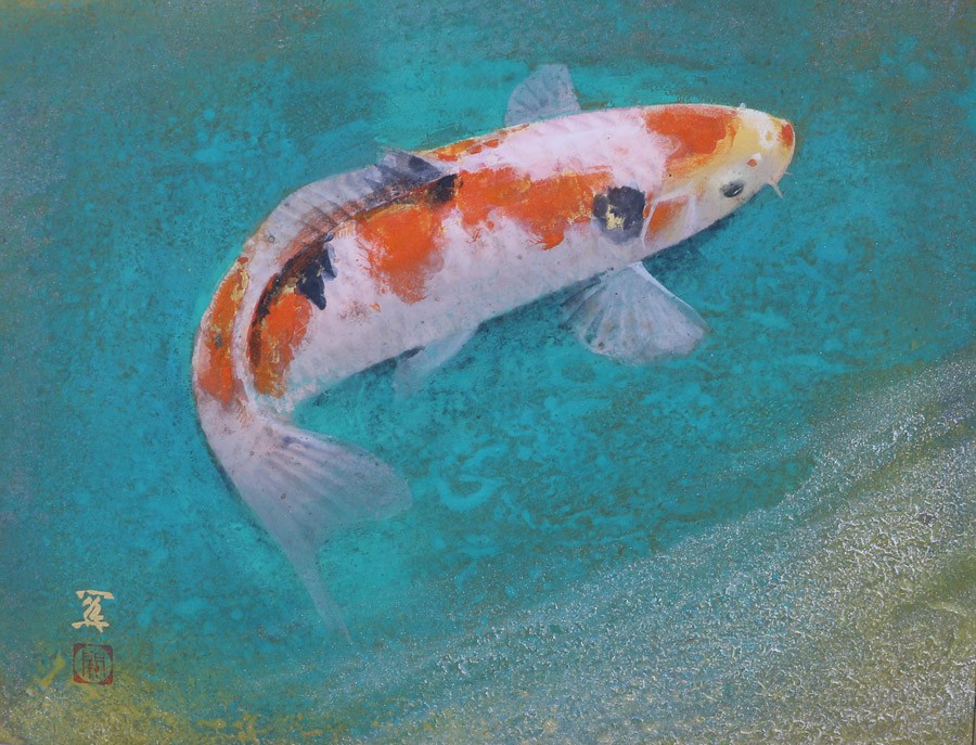 彩鯉｜新・古美術 高美堂（こうびどう）｜掛軸販売・通販・買取｜骨董