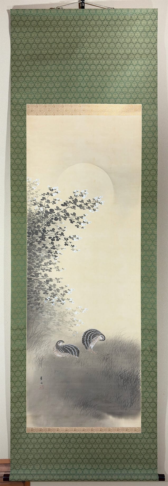 月下萩鶉｜新・古美術 高美堂（こうびどう）｜掛軸販売・通販・買取