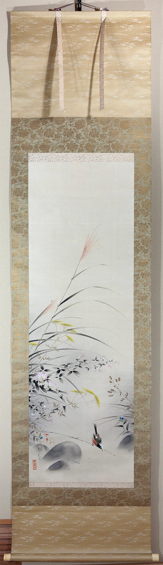 秋草小禽｜新・古美術 高美堂（こうびどう）｜掛軸販売・通販・買取