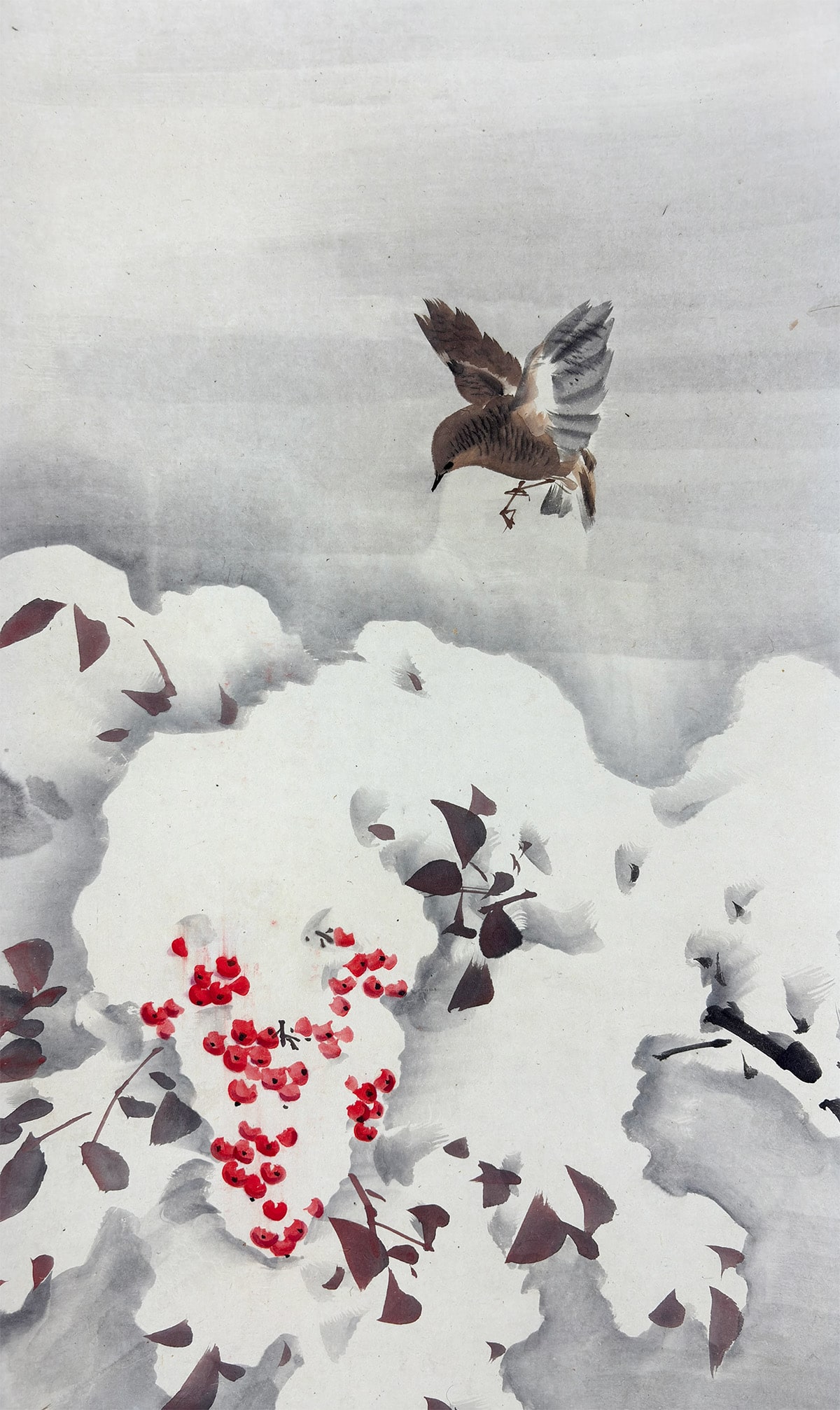 雪中南天｜新・古美術 高美堂（こうびどう）｜掛軸販売・通販・買取