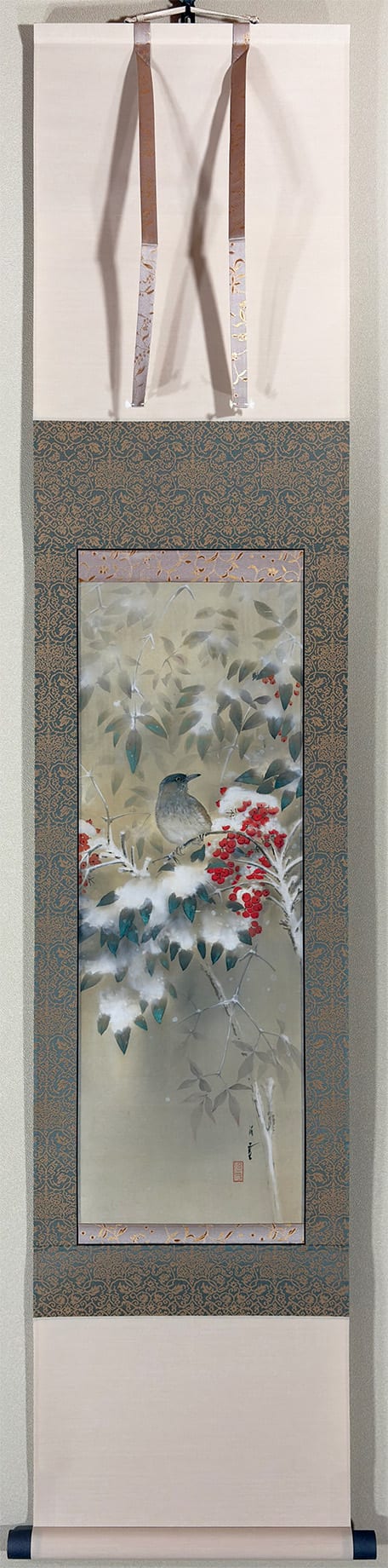 雪中南天｜新・古美術 高美堂（こうびどう）｜掛軸販売・通販・買取