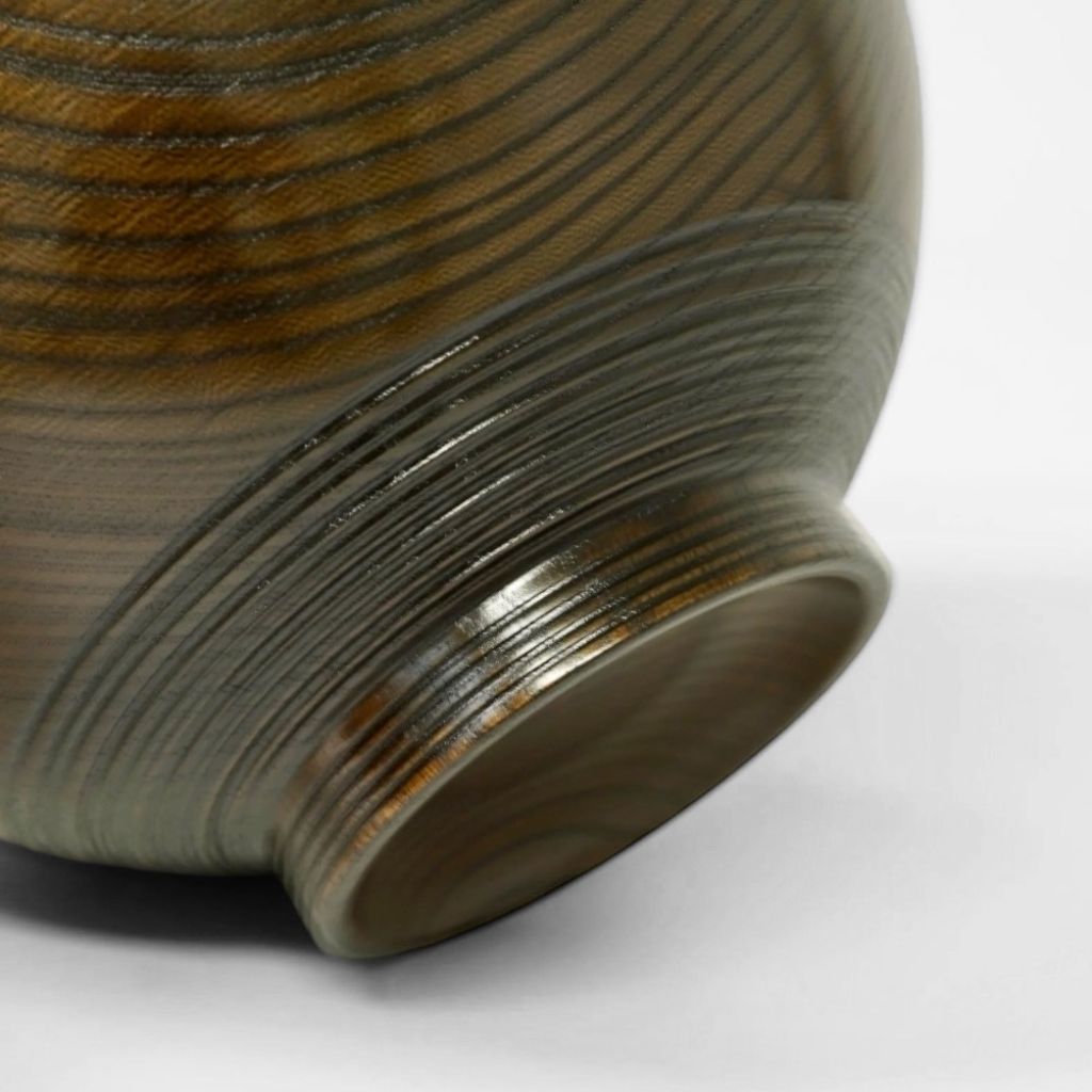 欅 麺椀 黒摺漆仕上 – 漆器 高翆