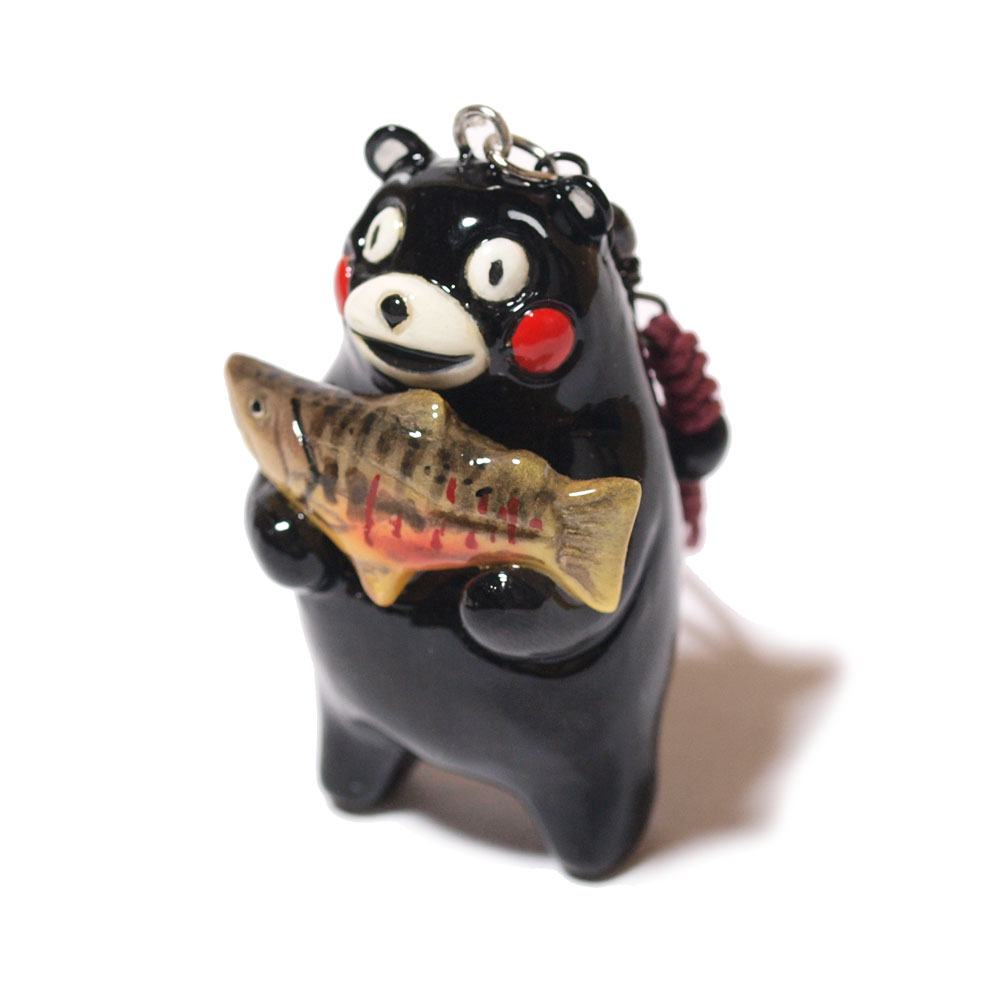 魚にまつわるハンドメイド雑貨｜ホールストラップ・くまモン｜小雑貨魚屋