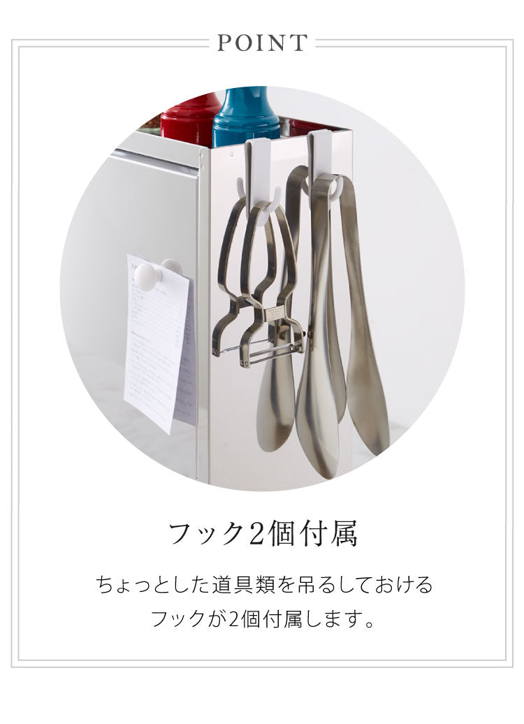 日本製 燕三条 スパイスラック 3杯 ステンレス 調味料ポット付き