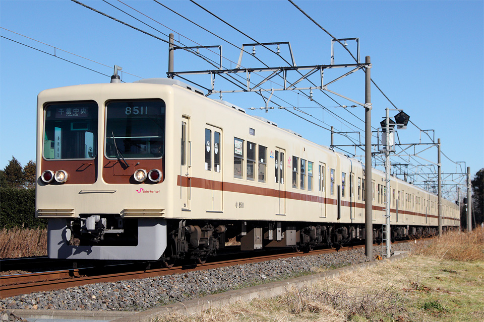 KSWeb - 新京成8000形8512編成 茶色帯リバイバルカラー