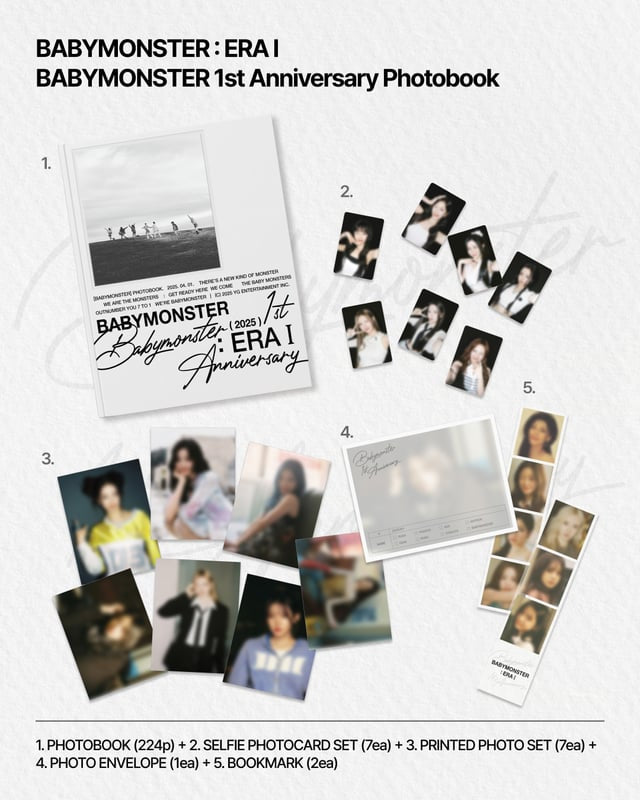 BABYMONSTER] ERA I : Babymonster 1st Anniversary Photobook – krmerch