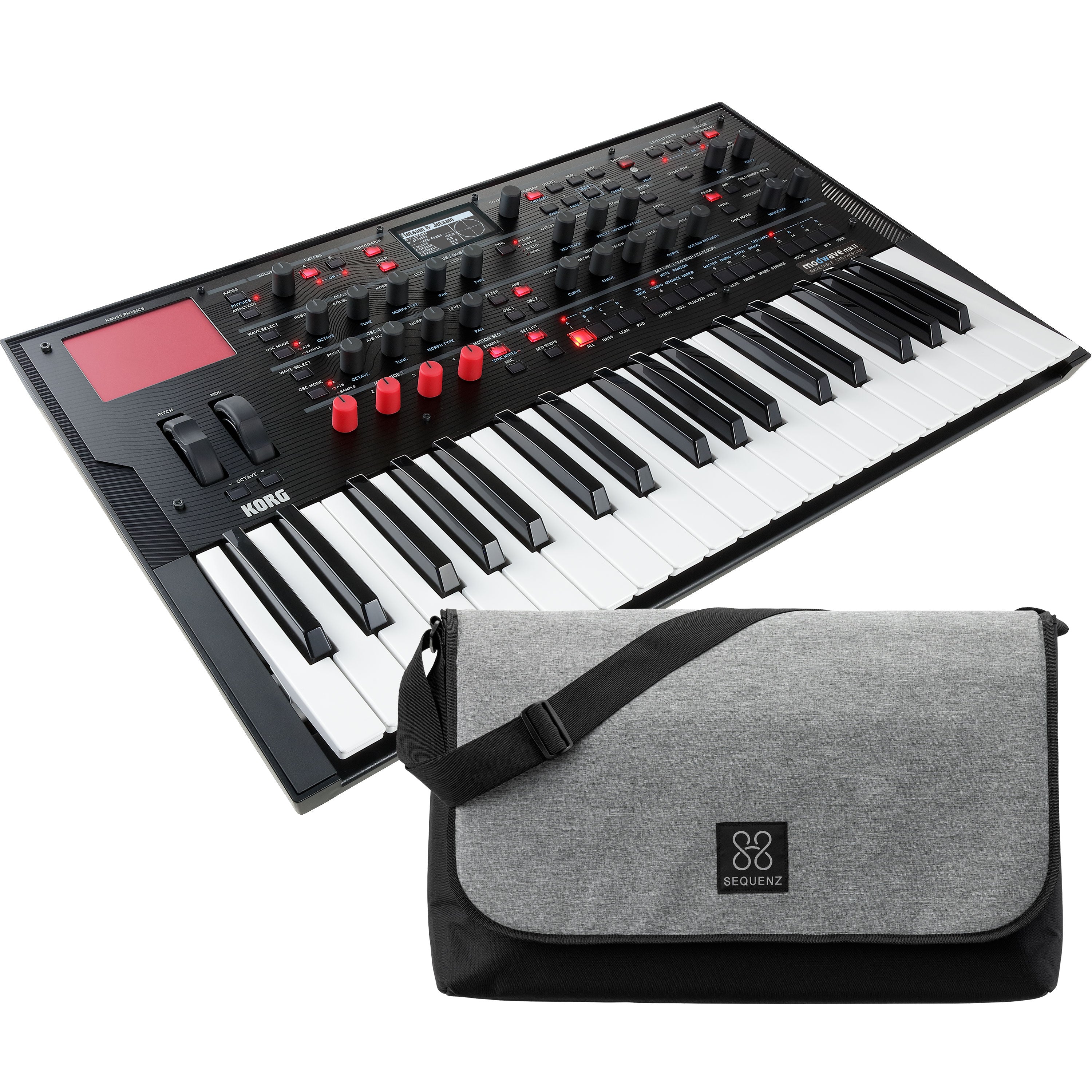 Korg Modwave Mk II 37-Key Wavetable Synthesizer CARRY BAG KIT