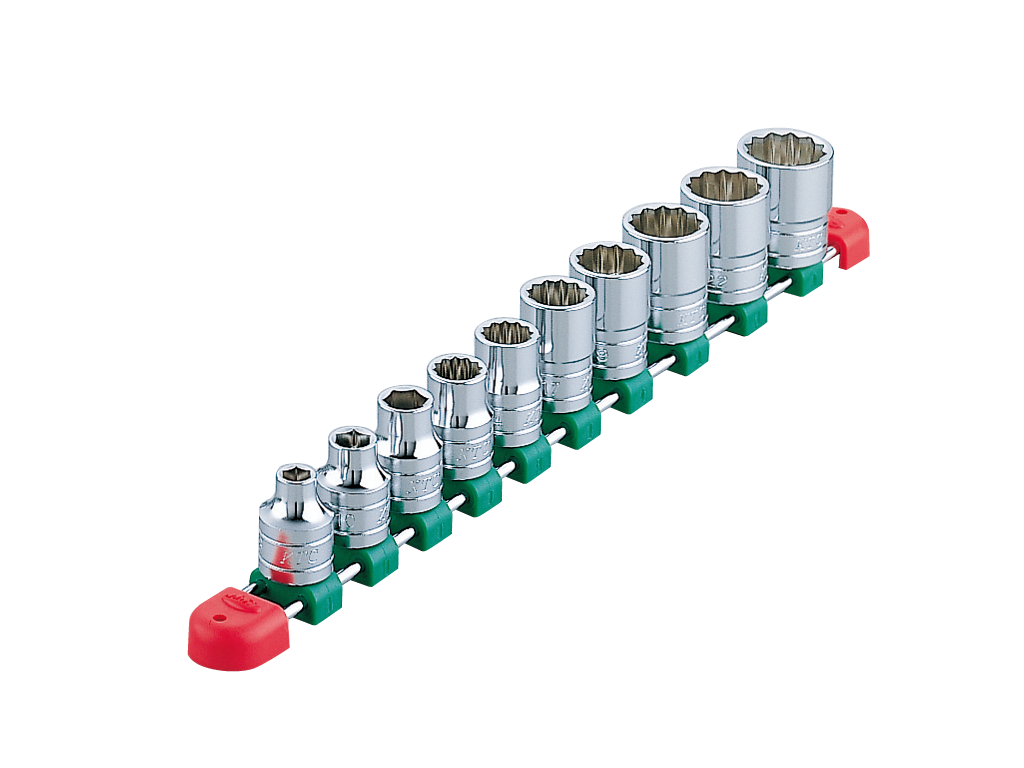 12.7sq.ソケットセット（六角・十二角）[10コ組] | KTCツール