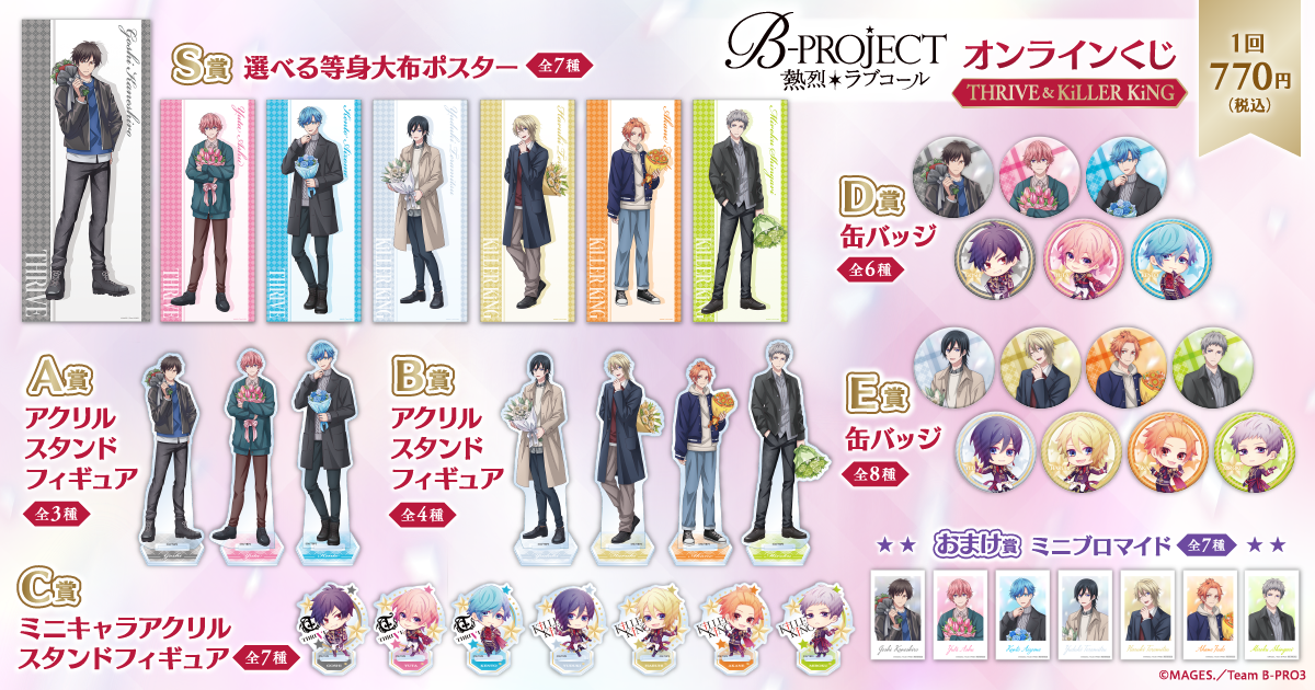 TVアニメ「B-PROJECT ～熱烈＊ラブコール～」オンラインくじ