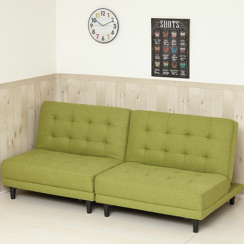 幅180cm 2人掛け ソファ ソファベッド リクライニング 離せる 多機能