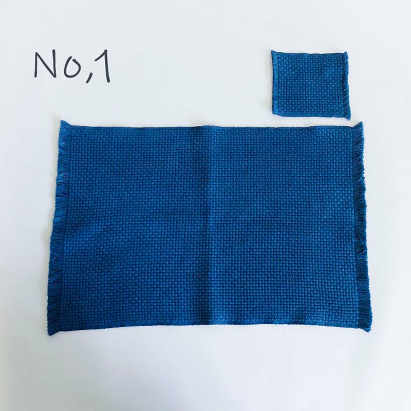 本藍染ランチョンマット・コースターセット | Lacycle mall