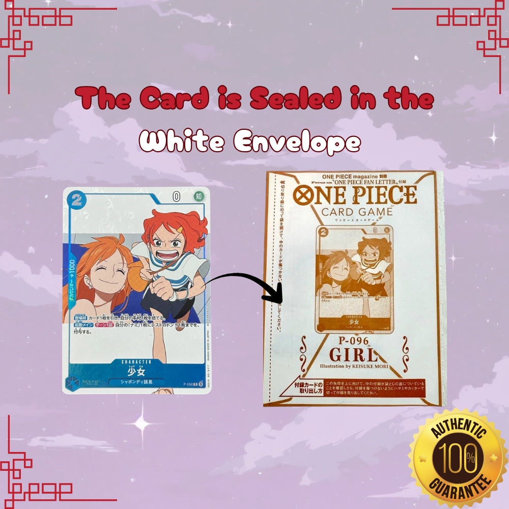 One Piece Japanese Girl P-096 Promo Card – LaiLai's Cards