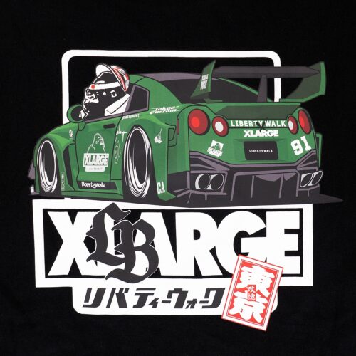 XLARGE×LIBERTY WALK R35 Tee Black - LB-ONLINE STORE