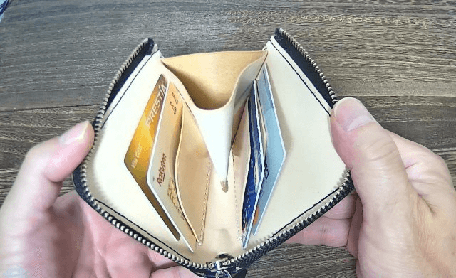 レザークラフトの作品 L字ファスナーのミニウォレット - Hiro Leather