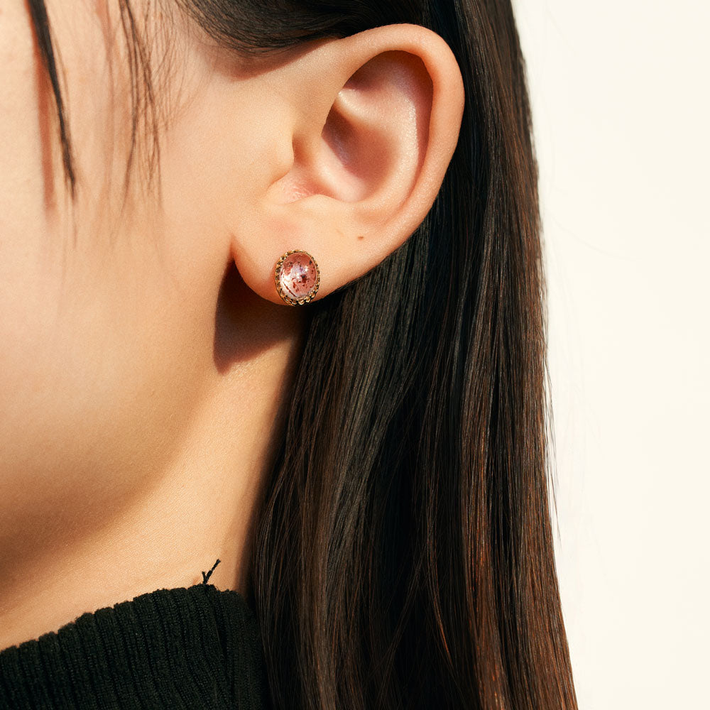 SV925 ストロベリークォーツ ピアス ｜96-3355 – L&Co.