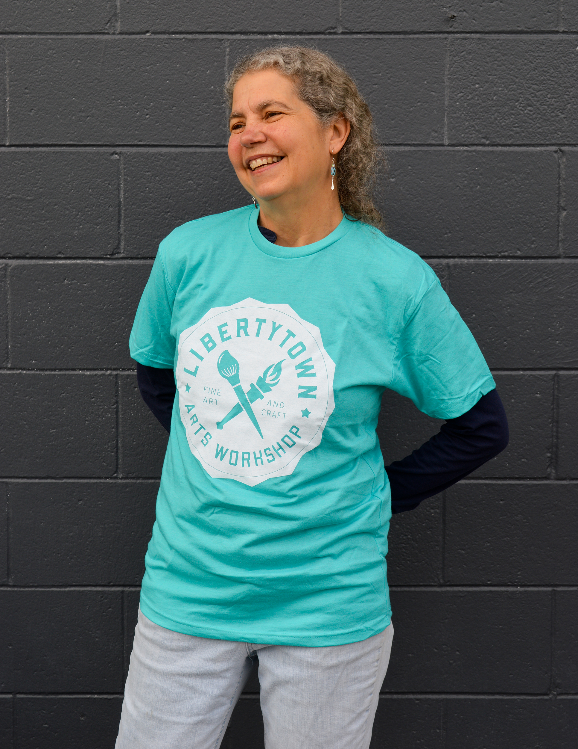 LibertyTown T-Shirts: Tahiti Blue | LibertyTown Arts Workshop
