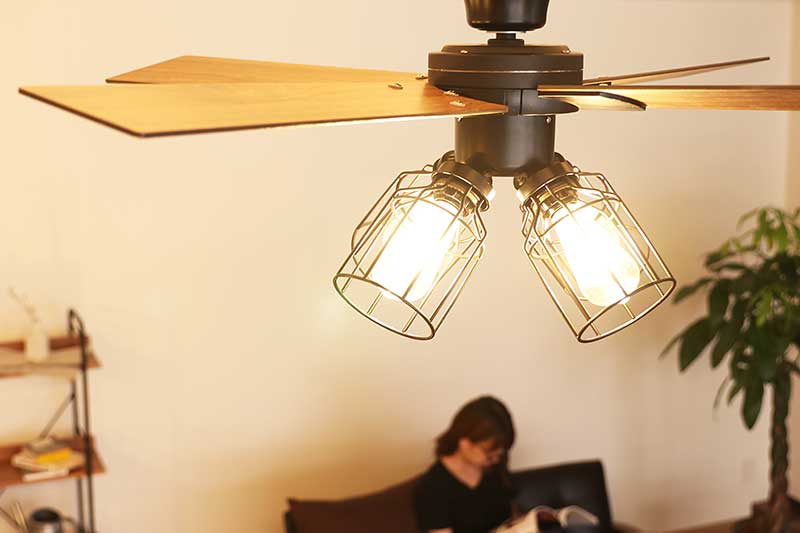 Modern Collection シーリングファン フィラメントLED付 JE-CF003