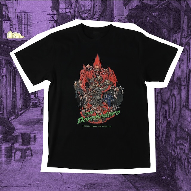 ドロヘドロ』 煙ファミリーTシャツ ブラック : サンデープレミアムSHOP